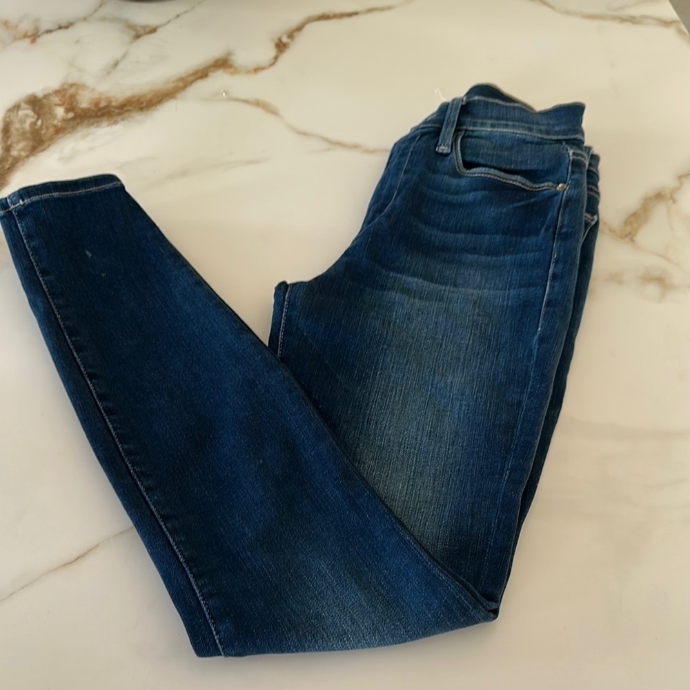 Frame Denim Blue Skinny Jeans Versatile Fit - Picture 2 of 6